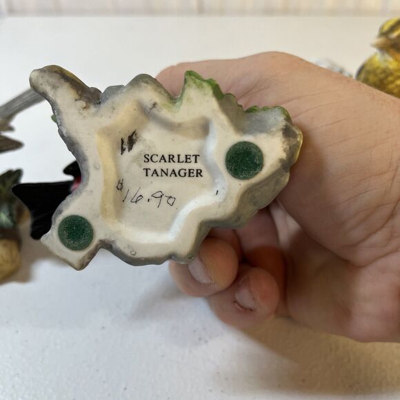 Tanager Titmouse And Grosbeak  Porcelain Songbirds Figurines - Picture 6 of 7